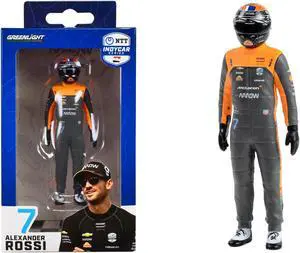 "NTT IndyCar Series" #7 Alexander Rossi Driver Figure "McLaren - Arrow McLaren" for 1/18 Scale Models by Greenlight