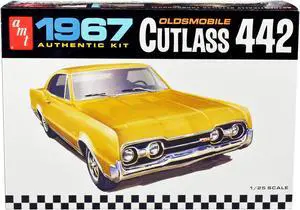 Skill 2 Model Kit 1967 Oldsmobile Cutlass 442 1/25 Scale Model by AMT