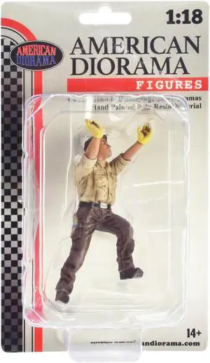 "4X4 Mechanic" Figure 5 for 1/18 Scale Models by American Diorama
