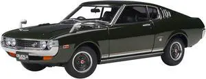 1973 Toyota Celica Liftback 2000GT (RA25) RHD (Right Hand Drive) Moss Green 1/18 Model Car by Autoart