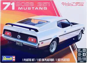 Level 4 Model Kit 1971 Ford Mustang Boss 351 1/25 Scale Model by Revell