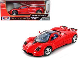 Pagani Zonda C12 Red 1/18 Diecast Model Car by Motormax