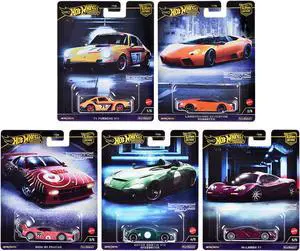 "Exotic Envy" 5 piece Set "Car Culture" 2024 Series G Diecast Model Cars by Hot Wheels