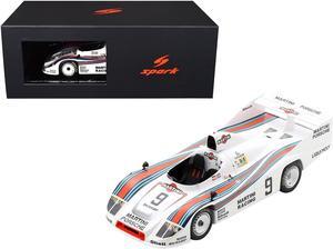 Porsche 908/80 #9 "Martini Racing" 2nd Place "24 Hours of Le Mans" (1980) with Acrylic Display Case 1/18 Model Car by Spark