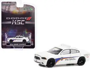 2014 Dodge Charger White "Kennedy Space Center" Security Patrol "Hobby Exclusive" Series 1/64 Diecast Model Car by Greenlight