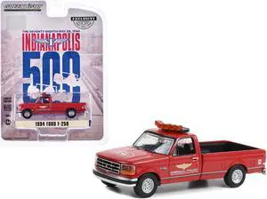1994 Ford F-250 Truck Red "500 Mile Race Official Truck" "Hobby Exclusive" Series 1/64 Diecast Model Car by Greenlight