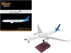 Airbus A330-900 Commercial Aircraft "Garuda Indonesia" White w/Blue Tail "Gemini 200" 1/200 Diecast Model Airplane by GeminiJets