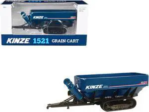 Kinze 1521 Grain Cart with Tracks Blue 1/64 Diecast Model by SpecCast