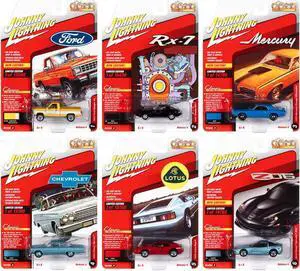 "Classic Gold Collection" 2021 Set A of 6 Cars Release 4 1/64 Diecast Model Cars by Johnny Lightning