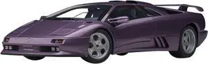 Lamborghini Diablo SE30 Jota Viola SE30 / Purple Metallic with Blue Interior 1/18 Model Car by Autoart