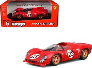 Ferrari 330 P4 #23 "Ferrari S.P.A." Winner "24 Hours of Daytona" (1967) "Racing" Series 1/24 Diecast Model Car by Bburago