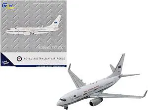 Boeing 737-700 Aircraft "Royal Australian Air Force" White w/Blue "Gemini Macs" 1/400 Diecast Model Airplane by GeminiJets