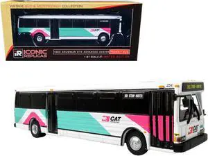 1980 Grumman 870 Advanced Design Bus (Citizens Area Transit) Las Vegas "301 Strip-North" 1/87 Diecast Model by Iconic Replicas