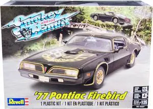 Level 4 Model Kit 1977 Pontiac Firebird "Smokey and the Bandit" (1977) Movie 1/25 Scale Model Car by Revell