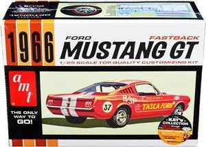 Skill 2 Model Kit 1966 Ford Mustang GT Fastback 1/25 Scale Model by AMT