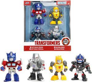 Set of 4 Diecast Figures "Transformers" TV Series "Metalfigs" Series Diecast Models by Jada