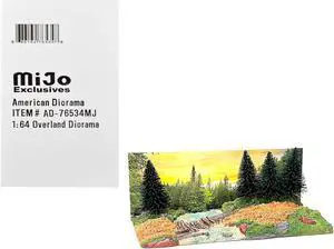 "Overland Off-Road" Diorama with Forest Background for 1/64 Scale Models by American Diorama
