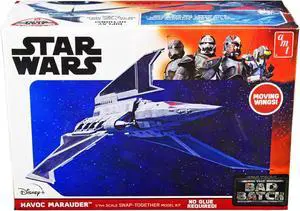 Skill 2 Model Kit Havoc Marauder Space Ship "Star Wars: The Bad Batch" (2021-Current) TV Series 1/144 Scale Model by AMT