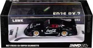 Mazda RX7 (FD3S) LB-Super-Silhouette RHD (Right Hand Drive) #20 "Coca-Cola Zero" Black 1/64 Diecast Model Car by Inno Models