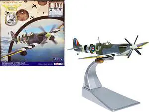 Supermarine Spitfire Mk.IX Fighter Aircraft "D-Day Operation Overlord" Normandy (June 1944) 1/72 Diecast Model by Corgi