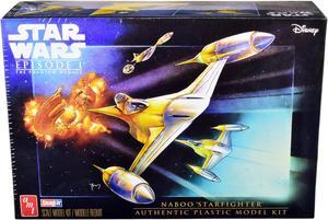 Skill 2 Model Kit Naboo Starfighter Spaceship "Star Wars: Episode I - The Phantom Menace" (1999) Movie 1/48 Scale Model by AMT