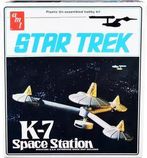 Skill 2 Model Kit K-7 Space Station "Star Trek" (1966-1969) TV Series 1/7600 Scale Model by AMT