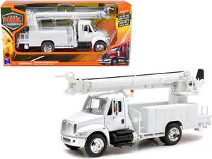 International 4200 Digger Service Truck White "Long Haul Trucker" Series 1/43 Diecast Model by New Ray