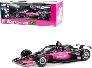 Dallara IndyCar #06 Helio Castroneves Meyer Shank Racing "NTT IndyCar Series" (2023) 1/18 Diecast Model Car by Greenlight