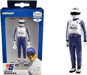 "NTT IndyCar Series" #15 Graham Rahal Driver Figure "United Rentals - Lanigan Racing" for 1/18 Scale Models by Greenlight