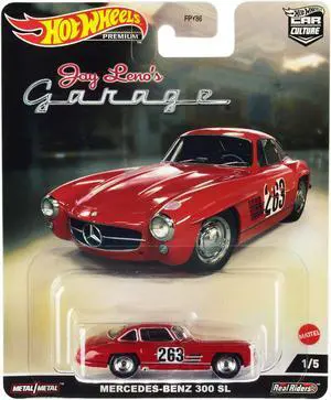 Mercedes-Benz 300 SL #263 Red (Weathered) "Jay Lenos Garage" Diecast Model Car by Hot Wheels