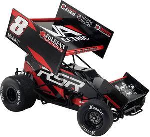 Winged Sprint Car #8 Aaron Reutzel "RSR" Baughman-Reutzel Motorsports "World of Outlaws" (2023) 1/18 Diecast Model Car by ACME