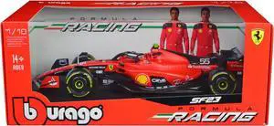 Ferrari SF-23 #55 Carlos Sainz Formula One World Championship (2023) "Formula Racing" Series 1/18 Diecast Model Car by Bburago
