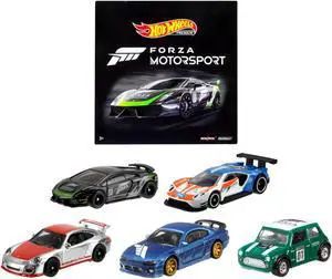 "Forza Motorsport" 5 piece Set Diecast Model Cars by Hot Wheels