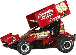 Winged Sprint Car #88 "Country Builders Construction" Country Builders Racing "World of Outlaws" 1/18 Diecast Model Car by ACME
