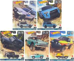 "HW Off Road" 5 piece Set "Car Culture" Series Diecast Model Cars by Hot Wheels