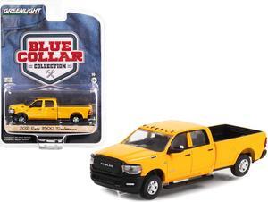 2021 Ram 3500 Tradesman Pickup Truck School Bus Yellow "Blue Collar Collection" Series 11 1/64 Diecast Model Car by Greenlight