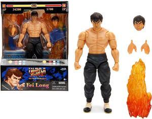 Fei Long 6" Moveable Figure w/Accessories and Alternate Head & Hands "Ultra Street Fighter II" (2017) Video Game model by Jada