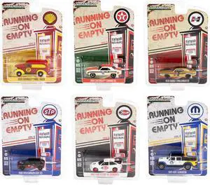"Running on Empty" 6 piece Set Series 14 1/64 Diecast Model Cars by Greenlight