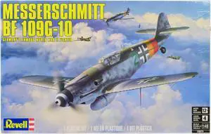 Level 4 Model Kit Messerschmitt Bf 109G-10 Fighter Aircraft "Germany's Famous World War II Fighter" 1/48 Scale Model by Revell