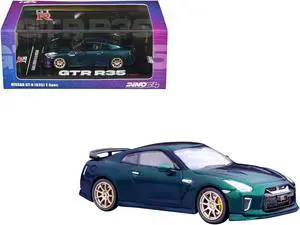 Nissan GT-R (R35) T-Spec RHD (Right Hand Drive) Midnight Purple Metallic 1/64 Diecast Model Car by Inno Models