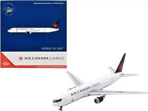 Boeing 767-300F Commercial Aircraft "Air Canada Cargo" (C-GXHM) White with Black Tail 1/400 Diecast Model Airplane by GeminiJets