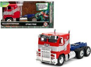 Optimus Prime Truck Red & Blue w/Silver Stripes "Transformers: Rise of the Beasts" (2023) Movie 1/32 Diecast Model Car by Jada