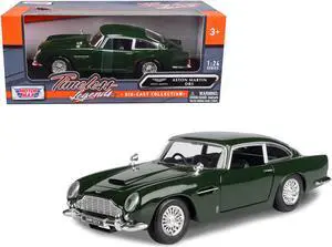 Aston Martin DB5 RHD (Right Hand Drive) Dark Green "Timeless Legends" Series 1/24 Diecast Model Car by Motormax