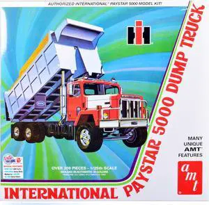 Skill 3 Model Kit International PayStar 5000 Dump Truck 1/25 Scale Model by AMT