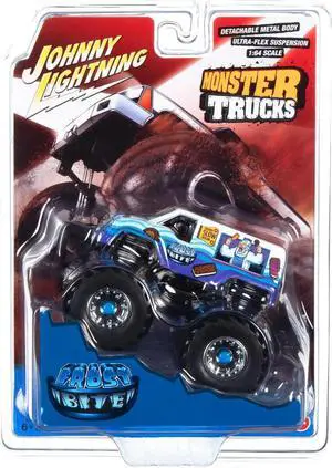 "Frost Bite" Monster Truck "I Scream, You Scream" with Black Wheels 1/64 Diecast Model by Johnny Lightning