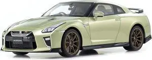 Nissan GT-R Premium Edition T-Spec RHD (Right Hand Drive) Millenium Jade Green Metallic 1/18 Model Car by Kyosho