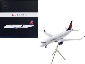 Embraer ERJ-175 Commercial Aircraft White with Blue and Red Tail "Gemini 200" Series 1/200 Diecast Model Airplane by GeminiJets