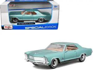 1965 Buick Riviera Gran Sport Light Blue Metallic "Special Edition" Series 1/26 Diecast Model Car by Maisto