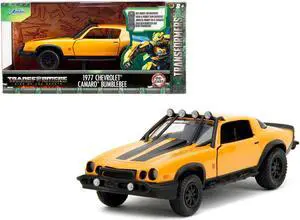 1977 Chevrolet Camaro Off-Road Version Yellow Metallic w/Black Stripes "Transformers" (2023) 1/32 Diecast Model Car by Jada