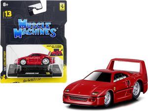 Ferrari F40 Red 1/64 Diecast Model Car by Muscle Machines